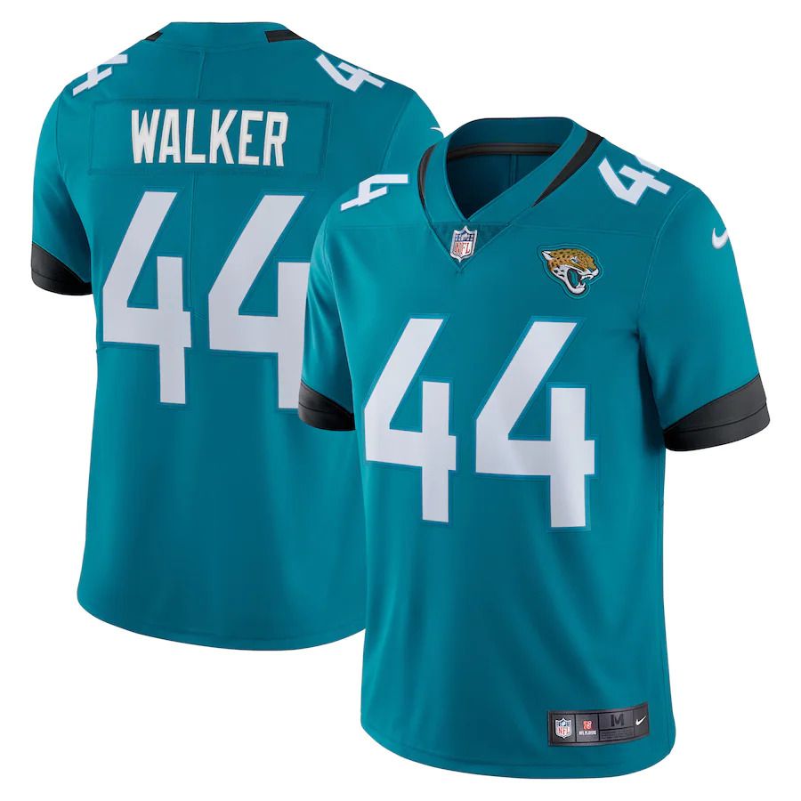 Men Jacksonville Jaguars #44 Travon Walker Nike Teal Team Logo Vapor Limited NFL Jersey